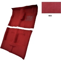 Loop Pile Carpet Ford F100 150 250 350 Two Door Utility 1980-1996 Red Column Automatic Front And Rear