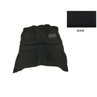 Loop Pile Moulded Carpet Suit LDV T60 Dual Cab Four Door Utility 2017-2022 Front And Rear Floor Manual Black