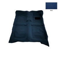Loop Pile Moulded Carpet Suit LDV T60 Dual Cab Four Door Utility 2017-2022 Front And Rear Floor Manual Blue