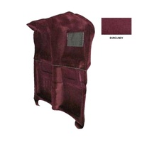 Loop Pile Moulded Carpet Suit Toyota Hilux Dual Cab Four Door Utility 2005-2015 Front And Rear Floor Auto Burgundy