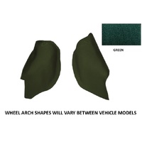 Loop Pile Moulded Carpet Suit Toyota Landcruiser 80 Series GX GXL Saraha Wagon 1990-1997 Wheel Arch Floor Automatic Green