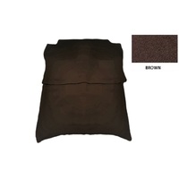 Loop Pile Moulded Carpet Suit Toyota Landcruiser 70 75 79 Series Single Cab Two Door Utility 1999-2016 Front And Rear Floor Manual Brown