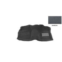 Loop Pile Carpets Daihatsu Charade G11 Four Door Sedan 1983-1987 Charcoal Column Manual Rear Only