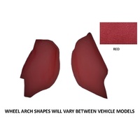 Plush Pile Moulded Carpet Suit Toyota Landcruiser 76 Series Five Door Wagon 2007-2020 Wheel Arch Floor Manual Red