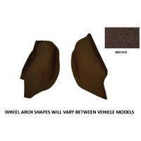 Plush Pile Moulded Carpet Suit Toyota Landcruiser HJ FJ 70 73 74 Series MWB Wagon 1985-1999 Wheel Arch Floor Automatic Brown