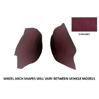 Plush Pile Moulded Carpet Suit Toyota Landcruiser HJ FJ 70 73 74 Series MWB Wagon 1985-1999 Wheel Arch Floor Automatic Burgundy