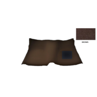 Plush Pile Carpet Chrysler Valiant AP5 Four Door Sedan 1963-1965 Brown Floor Manual Front Only