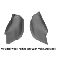 PVC Flooring To Suit Toyota Landcruiser 80 Series Five Door Wagon 1990-1997 Wheel Arches Floor Manual Grey