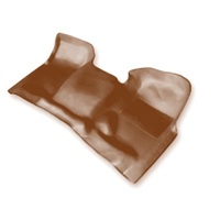 PVC Flooring To Suit Toyota Hilux Dual Cab Four Door Utility 2015-ON Front Only Floor Manual Brown