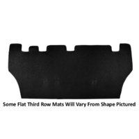 Sandgrabba Mats To Suit Isuzu MUX Five Door Wagon 2013 - 2015 Black Floor Automatic Third Row Flat