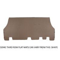 Sandgrabba Mats To Suit Isuzu MUX Five Door Wagon 2013 - 2015 Beige Floor Manual Third Row Flat