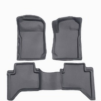 Sandgrabba Mats To Suit Mahindra Pik-Up Dual Cab Four Door Utility 2018- ON  Grey Floor Manual Front And Rear