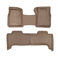 Sandgrabba Mats To Suit RAM Express Four Dour Utility 1500 Quad Cab 2018 -2021 Beige Dash Automatic Front With Centre And Rear