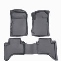 Sandgrabba Mats To Suit Toyota Hilux Dual Cab Four Door Utility 2015- ON Grey Floor Automatic Front And Rear
