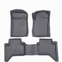 Sandgrabba Mats To Suit Toyota Hilux Dual Cab Four Door Utility 2015- ON Grey Floor Manual Front And Rear