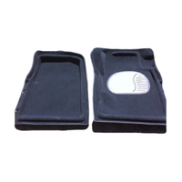 Trap Mats Carpet To Suit Lexus LX450d Five Door Wagon 2008 - 2022 Grey Floor Automatic Front And Rear