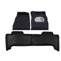 Carpet Trap Mats To Suit Suit Suzuki Jimny Three Door Wagon 2019- ON  Black Floor Automatic Front And Rear