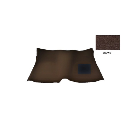 Plush Pile Moulded Carpet Toyota Landcruiser 80 Series GX GXL Saraha 1990-1997 [Carpet Type: Front Only] [Transmission: Floor Automatic] [Colour: Brow