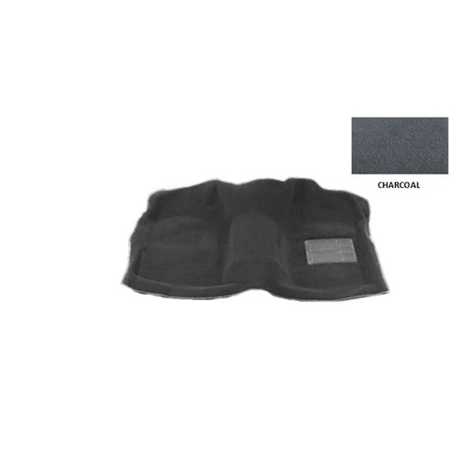 Plush Pile Moulded Carpet Toyota Landcruiser 80 Series GX GXL Saraha 1990-1997 [Carpet Type: Front Only] [Transmission: Floor Automatic] [Colour: Char