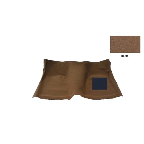 Loop Pile Moulded Carpet Suit Toyota Landcruiser 76 Series Five Door Wagon 2007-2022 Front Only Floor Manual Bark