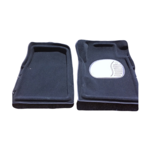 Trap Mats Carpet To Suit Toyota Hilux Dual Cab Four Door Utility 2015-ON Black Floor Automatic Front Only